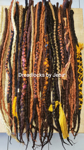 Single Ended Dreadlock set of 40 Wool Dread set