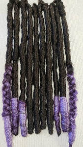 Synthetic Dreadlock set of 10 Marley Dreads