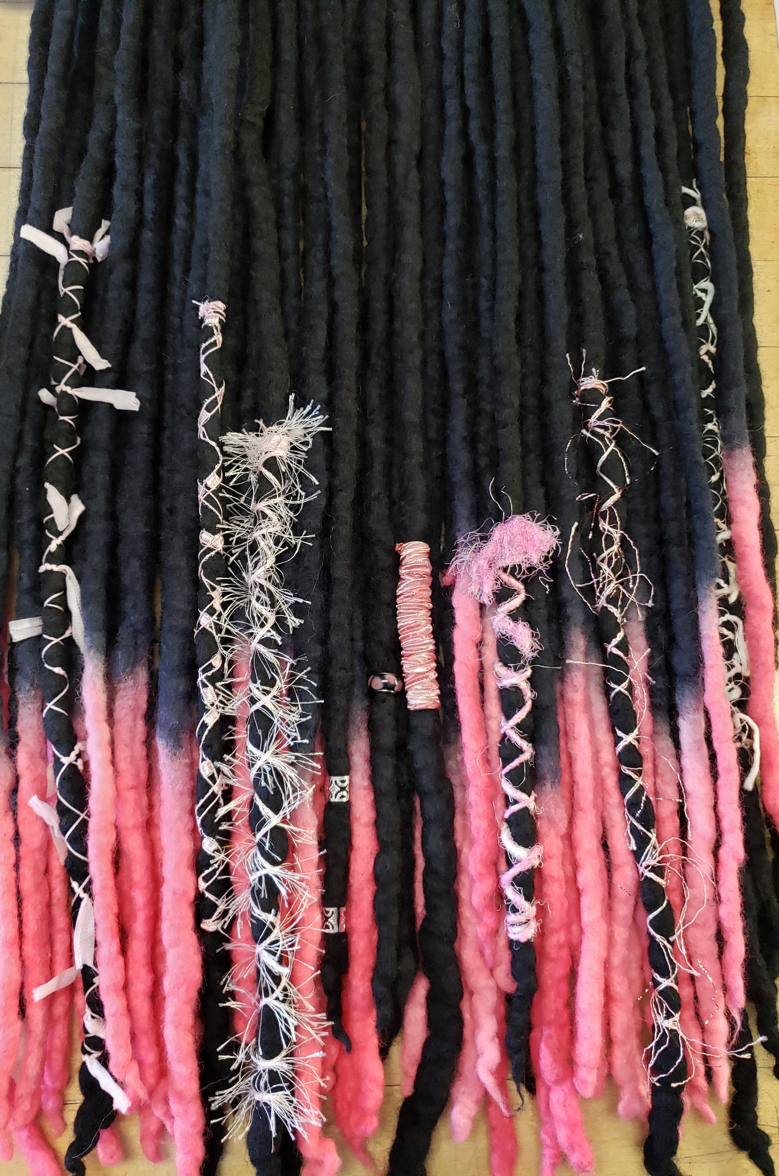 Wool Dreadlock set of 32 Ready to ship Dread Extensions