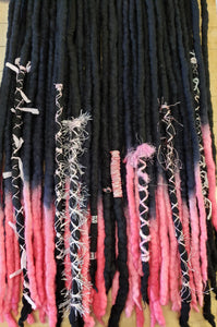 Wool Dreadlock set of 32 Ready to ship Dread Extensions