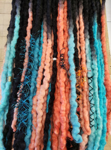 Double Ended wool Dreadlock set Ready to ship